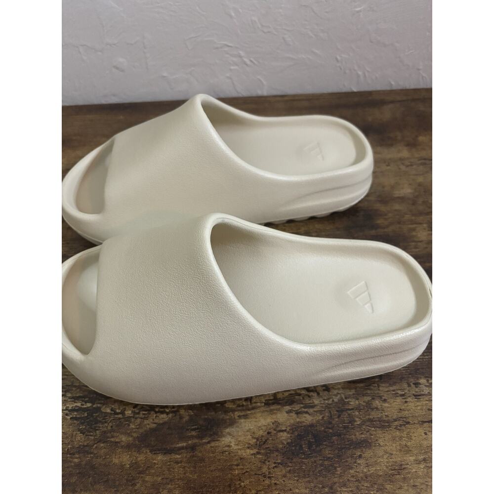 Adidas Men’s Foam Slide Sandals in Cream